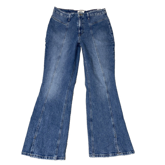 Edgely Flare High Rise Flare size 16 Regular Jeans inseam Boho Hippie Western - Picture 1 of 9